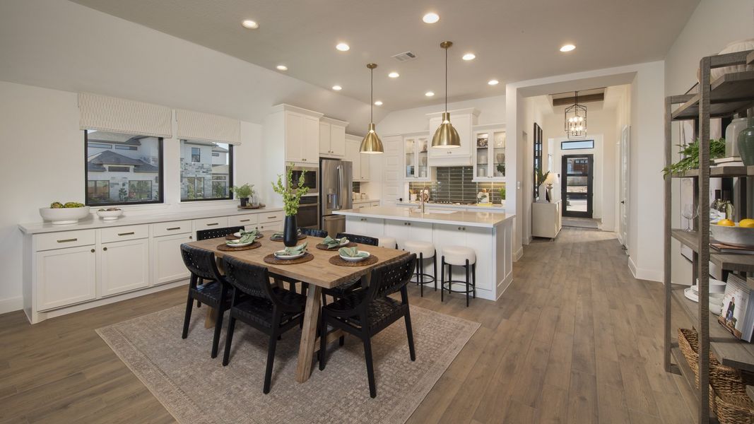 Furnished interior view inside a new home in Lariat 50', Liberty Hill (Image 4).