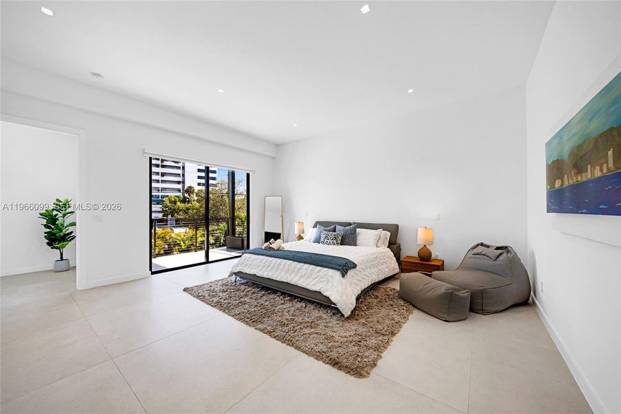 Furnished interior view inside a new home in , Miami (Image 66).