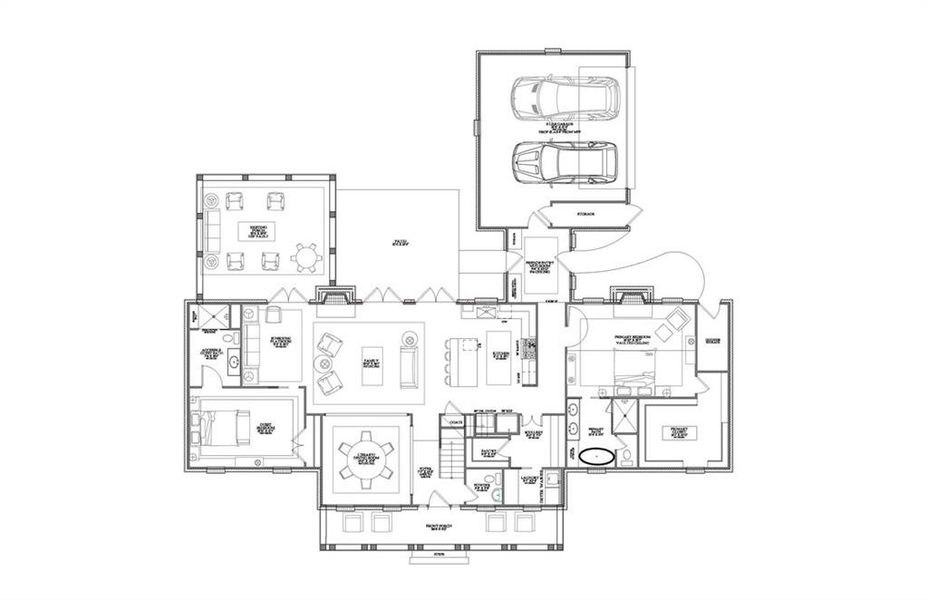 2D floor plan layout of this home in , Roswell, GA (Image 5).
