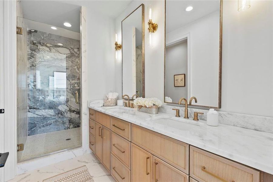 Furnished interior view inside a new home in , Atlanta (Image 16).