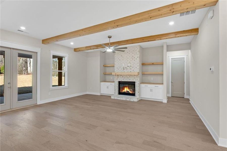 Spacious, unfurnished interior of a new home in , Hiram (Image 59).