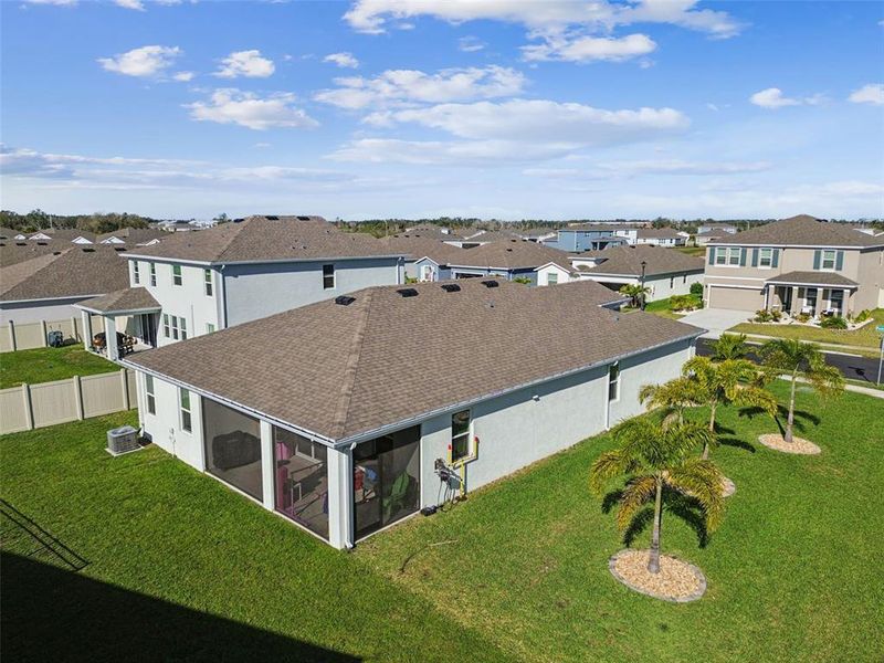 Exterior details and patio area of a home in Bella Lago, Parrish (Image 29).