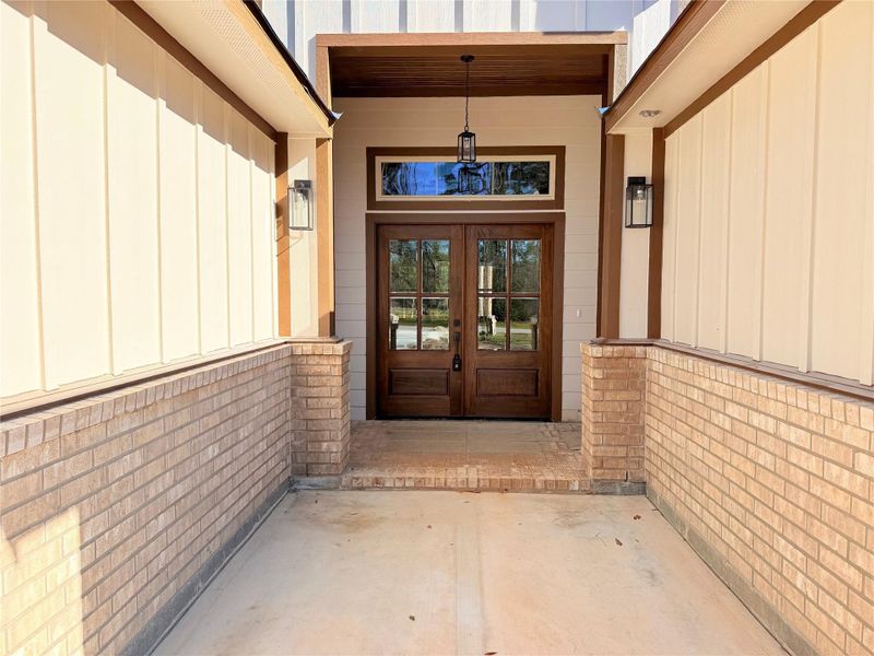 Exterior details and patio area of a home in , Porter (Image 3).