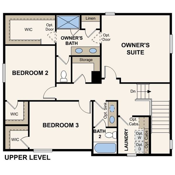 2D floor plan layout for the The Mackenzie by Century Communities in Bella Vista, Brighton, CO (Image 4).