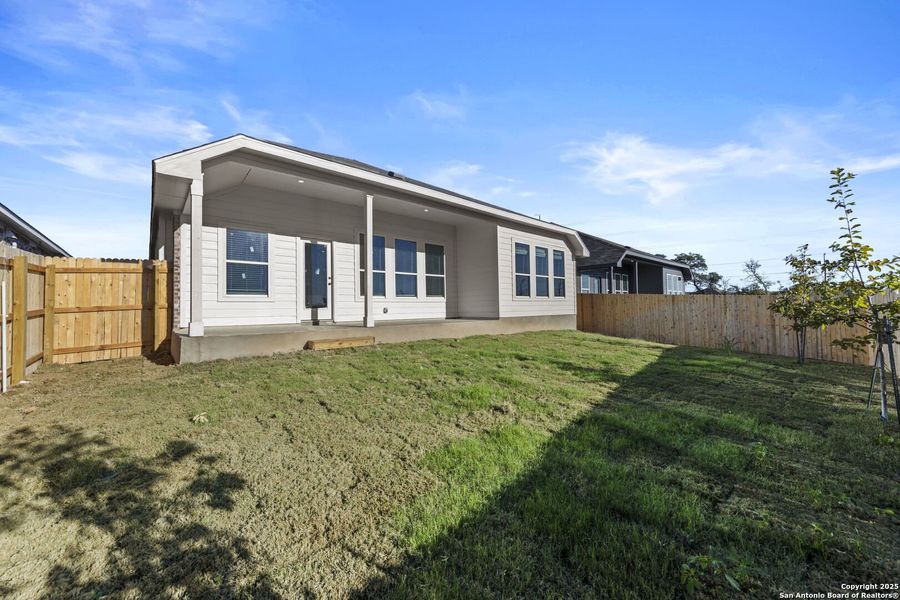 Exterior details and patio area of a home in Gatehouse: Brookstone II Collection, New Braunfels (Image 2). Exterior details and patio area of a home in Gatehouse: Brookstone II Collection, New Braunfels (Image 2).