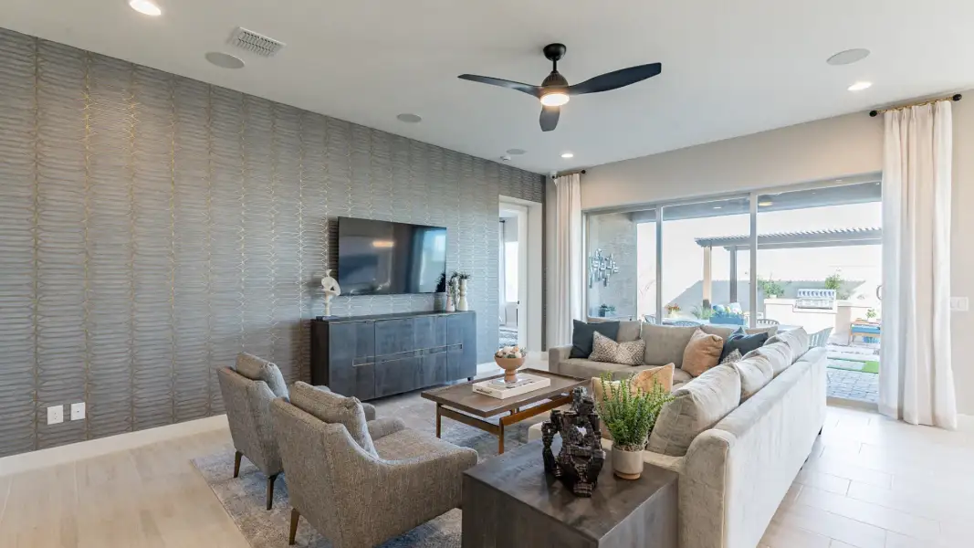 Furnished interior view inside a new home in Arroyo Seco - Hacienda, Buckeye (Image 9).