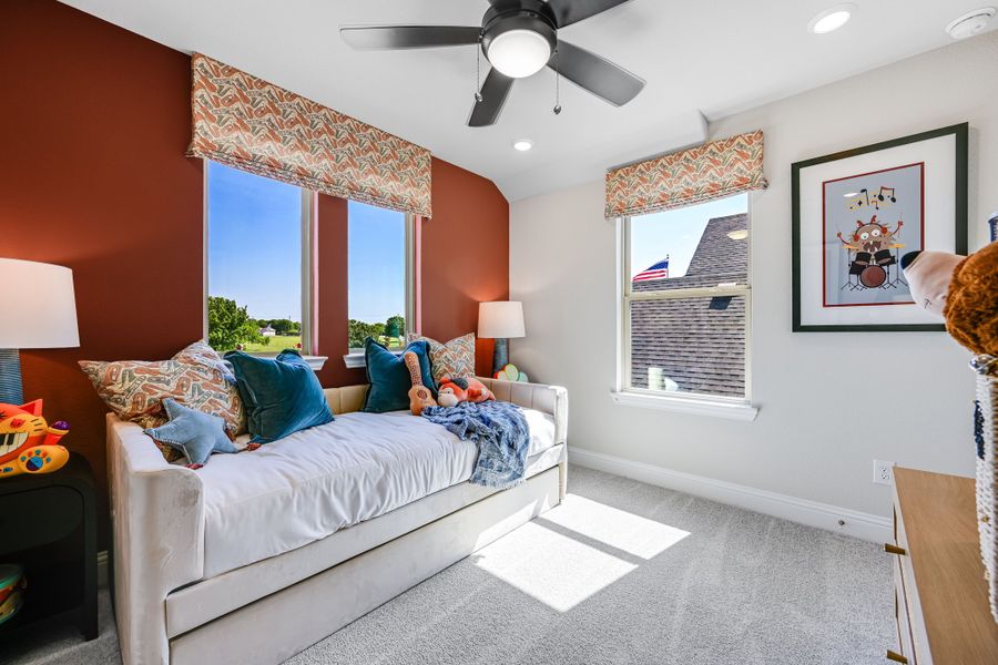 Furnished interior view inside a new home in Highland Lakes 50s, McKinney (Image 18).