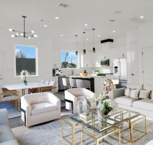 Furnished interior view inside a new home in , Houston (Image 6). Furnished interior view inside a new home in , Houston (Image 6).