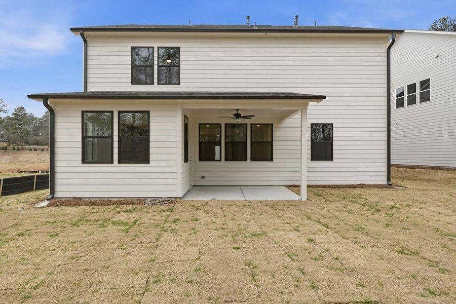 Exterior details and patio area of a home in Reserve at Hickory Walk, Kennesaw (Image 3).