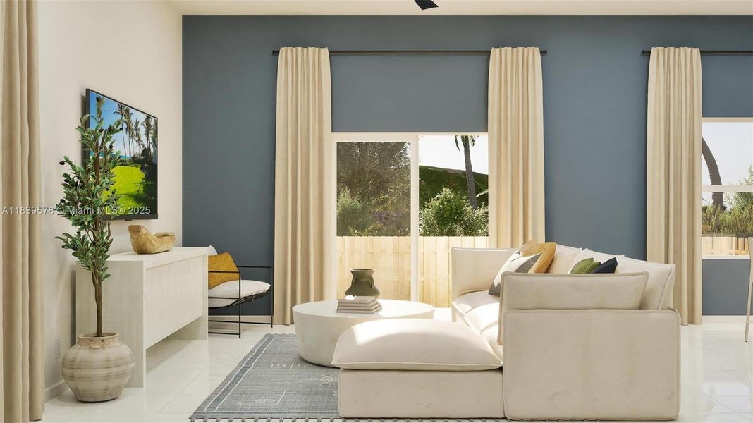 Furnished interior view inside a new home in Coral Landings, Homestead (Image 6). Furnished interior view inside a new home in Coral Landings, Homestead (Image 6).