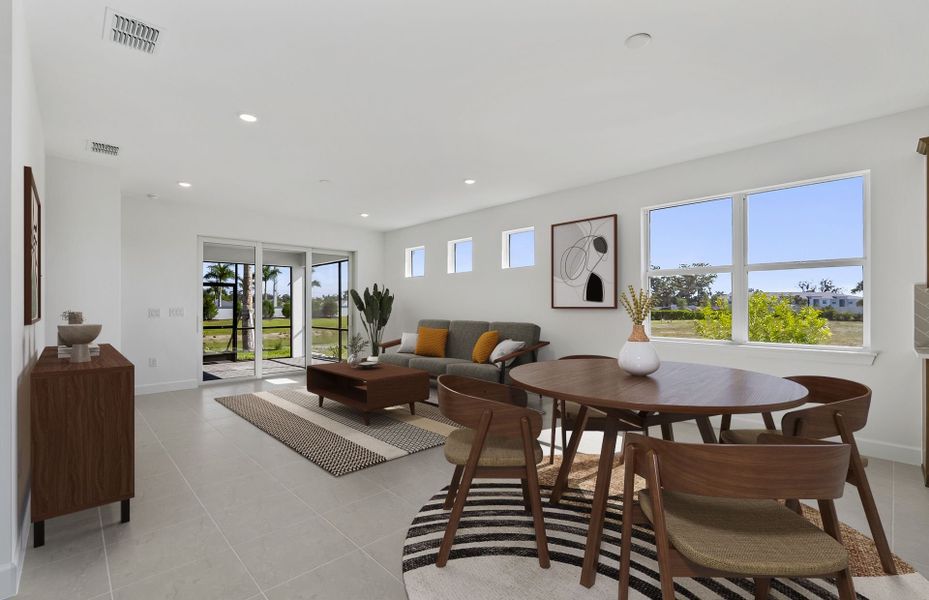 Furnished interior view inside a new home in Legacy Groves, Nokomis (Image 7).