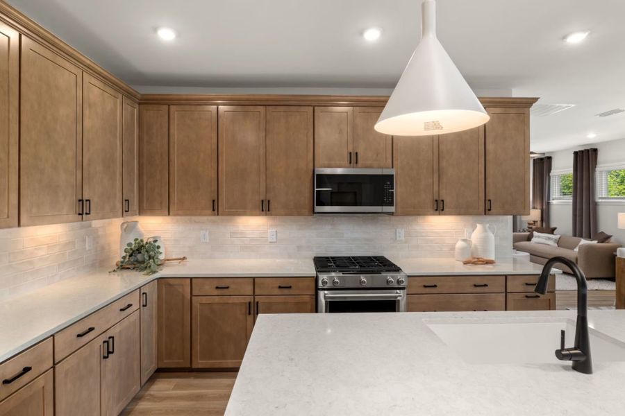 Representative furnished interior of a home built from the Colton by Pulte Homes in Southport Meadows, Southport (Image 14).