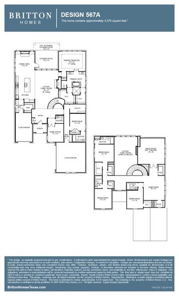 2D floor plan layout of this home in StarView, Prosper, TX (Image 2). 2D floor plan layout of this home in StarView, Prosper, TX (Image 2).