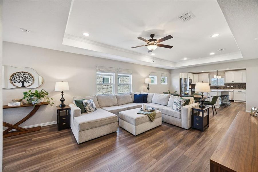 Furnished interior view inside a new home in , McKinney (Image 6).