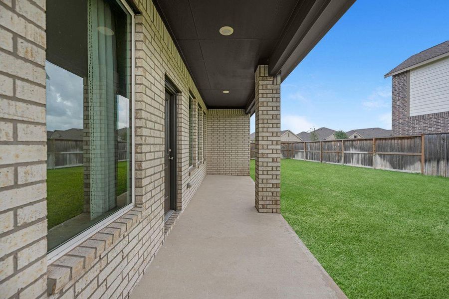 Exterior details and patio area of a home in , Katy (Image 3). Exterior details and patio area of a home in , Katy (Image 3).