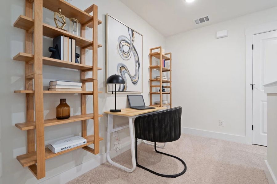 Furnished interior view inside a new home in Lake Park Villas, Wylie (Image 17).