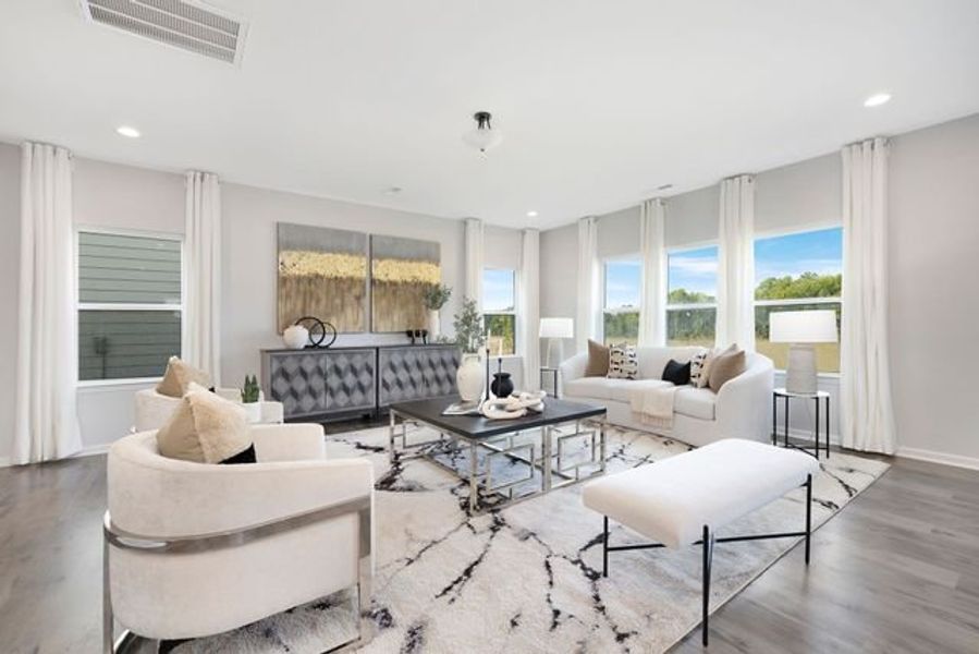 Representative furnished interior of a home built from the Liam by True Homes in Gatehouse Manor, Winston-Salem (Image 7).