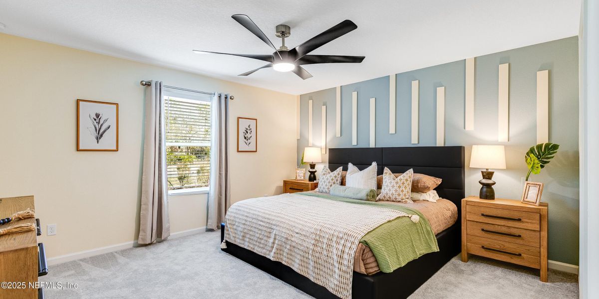 Furnished interior view inside a new home in Kings Preserve, Jacksonville (Image 7). Furnished interior view inside a new home in Kings Preserve, Jacksonville (Image 7).