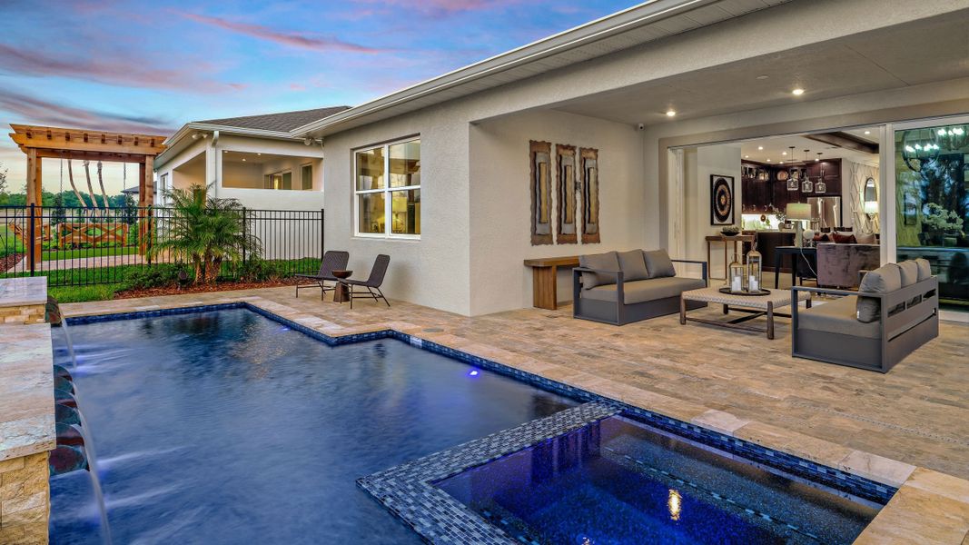 Representative exterior details of a home built from the Morgan by Kolter Homes in Cresswind at Hammock Oaks, Lady Lake (Image 3). Representative exterior details of a home built from the Morgan by Kolter Homes in Cresswind at Hammock Oaks, Lady Lake (Image 3).