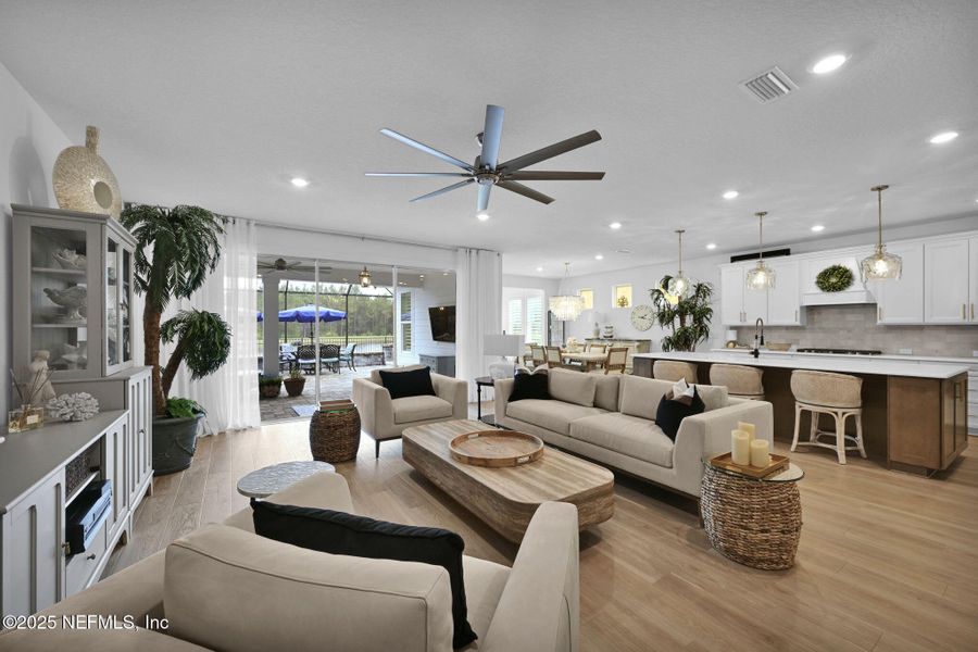 Furnished interior view inside a new home in , Jacksonville (Image 17). Furnished interior view inside a new home in , Jacksonville (Image 17).