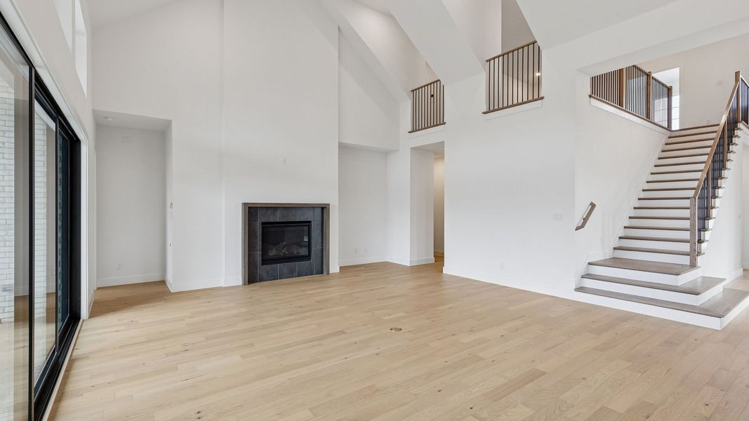 Representative unfurnished interior of a home built from the Reese II by Southgate Homes in The Reserve at Watters, Allen (Image 17).