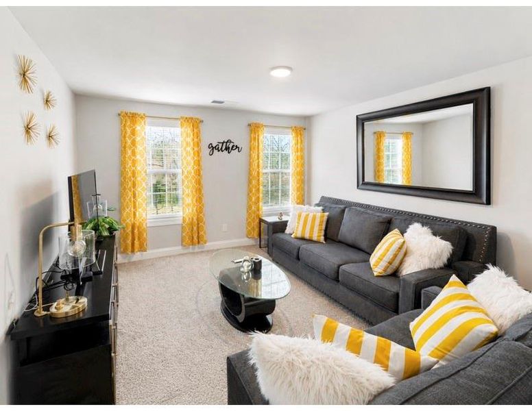Furnished interior view inside a new home in , Atlanta (Image 10). Furnished interior view inside a new home in , Atlanta (Image 10).