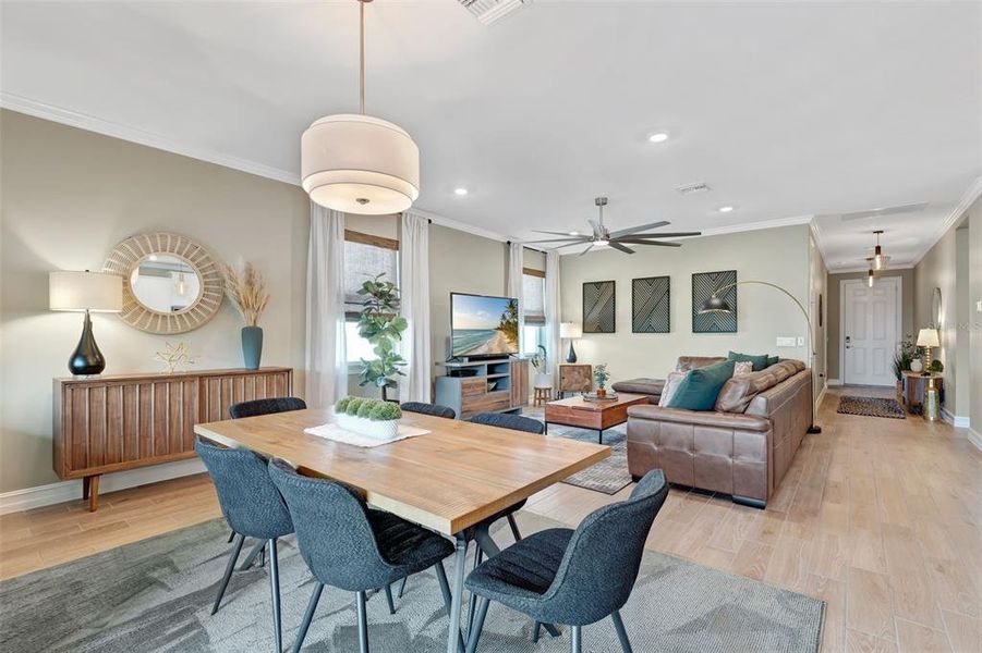 Furnished interior view inside a new home in , North Fort Myers (Image 9).