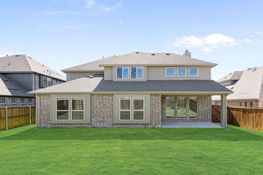 Exterior details and patio area of a home in Liberty, Melissa (Image 18). Exterior details and patio area of a home in Liberty, Melissa (Image 18).