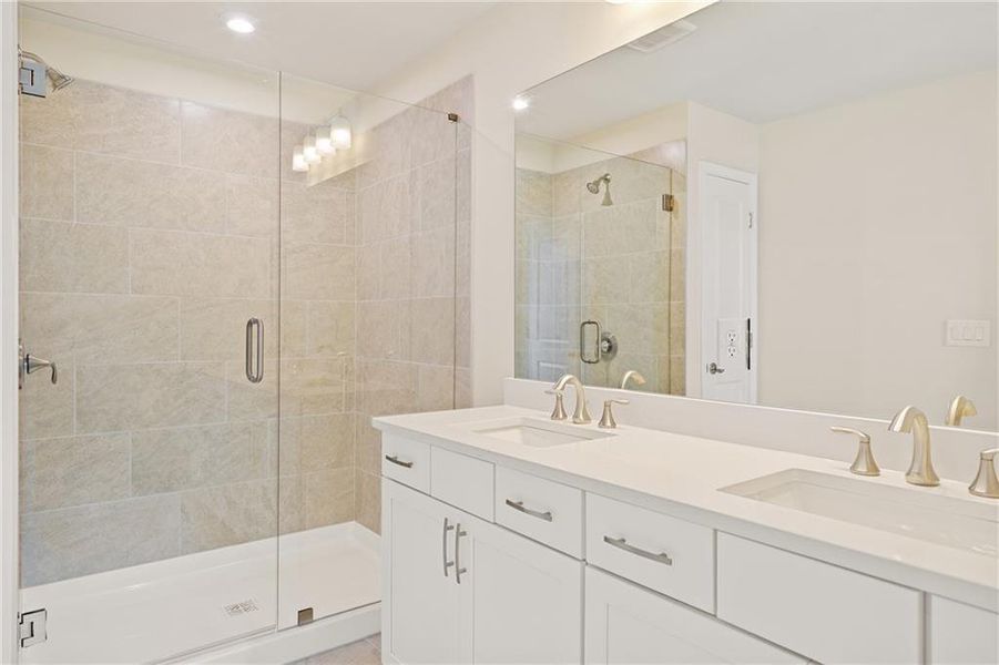 Furnished interior view inside a new home in The Village at Shallowford, Kennesaw (Image 14).