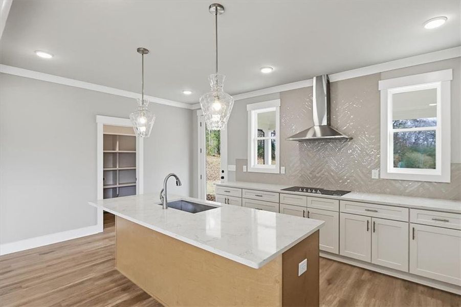 Furnished interior view inside a new home in , Statham (Image 8).