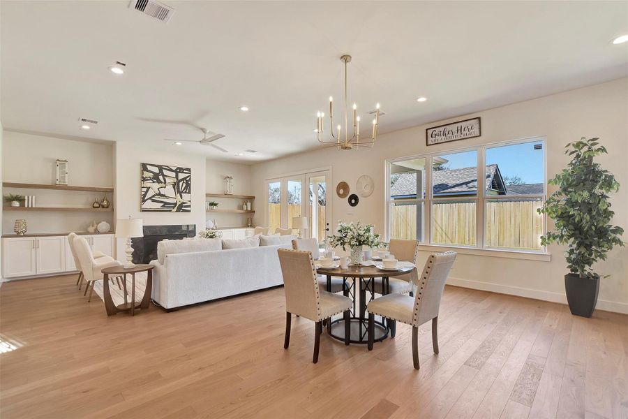 Furnished interior view inside a new home in , Houston (Image 43).