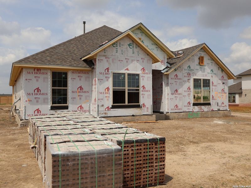 In-progress construction of a new home in Everly Estates, San Antonio, TX (Image 21).