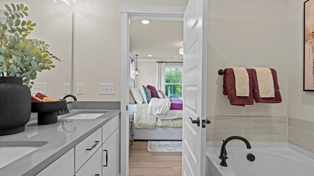 Furnished interior view inside a new home in North First Street Townes, Mebane (Image 21). Furnished interior view inside a new home in North First Street Townes, Mebane (Image 21).