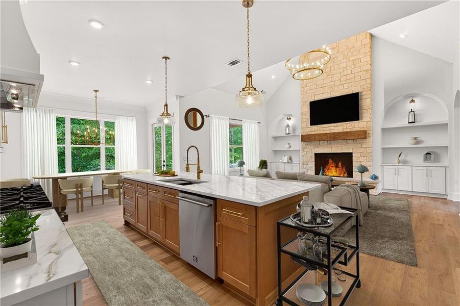 Furnished interior view inside a new home in , Ellijay (Image 12). Furnished interior view inside a new home in , Ellijay (Image 12).