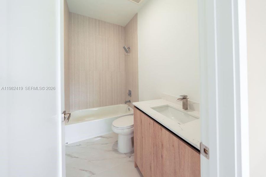 Furnished interior view inside a new home in , Miami (Image 10).