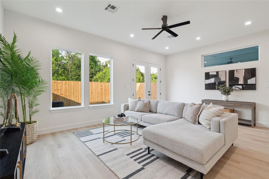 Furnished interior view inside a new home in , Houston (Image 34).