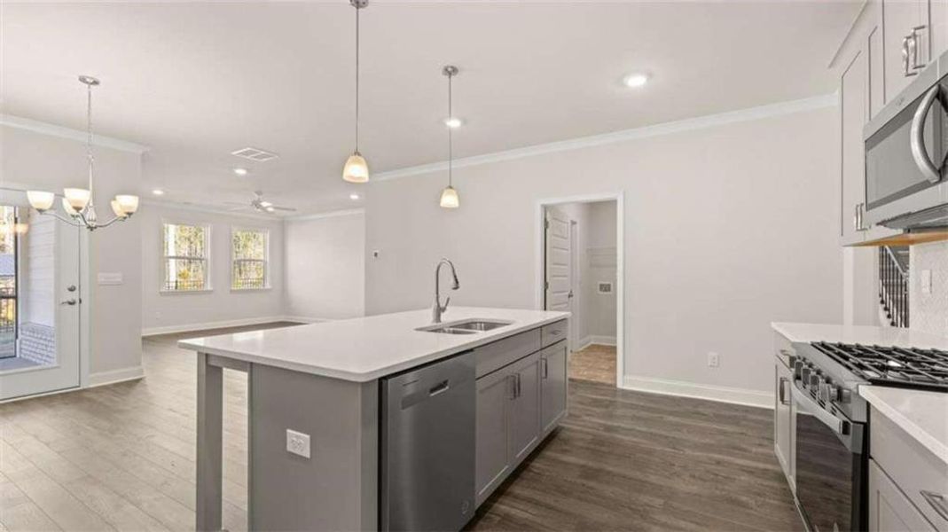 Furnished interior view inside a new home in , Locust Grove (Image 6).