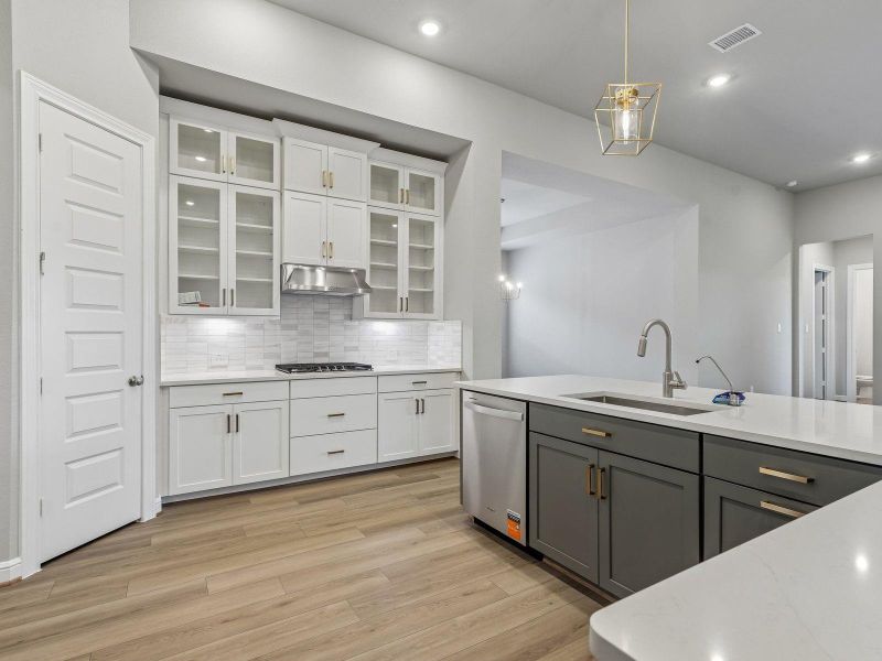 Furnished interior view inside a new home in Massey Oaks - Estate Series, Pearland (Image 12).