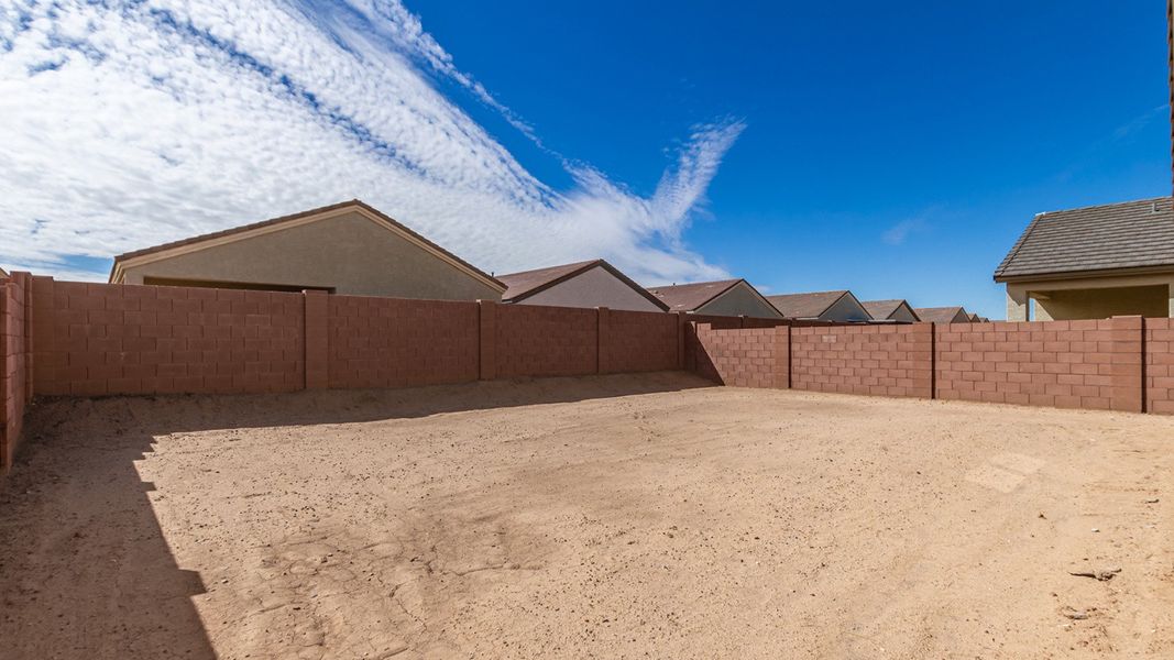 Representative exterior photo of a completed home built from the Dalton by D.R. Horton in The Oasis at Rocking K, Vail, AZ (Image 17).