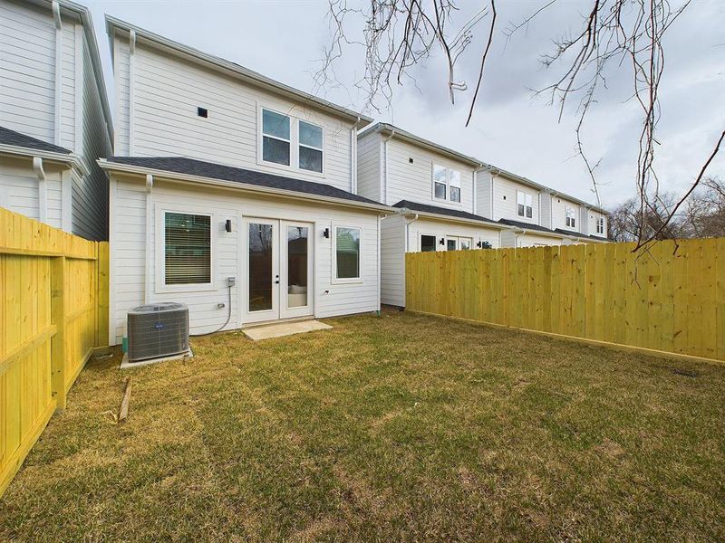 These floor plans have a very spacious back yard. This 6-homes community offers farmhouse style home.