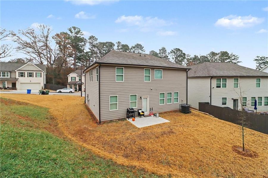 Exterior details and patio area of a home in , Atlanta (Image 3).