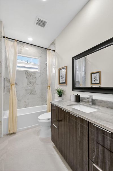 Furnished interior view inside a new home in , Jupiter (Image 60).