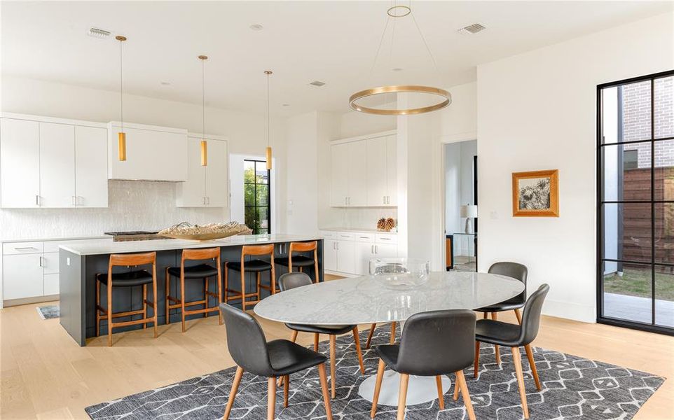 Furnished interior view inside a new home in , Dallas (Image 12).