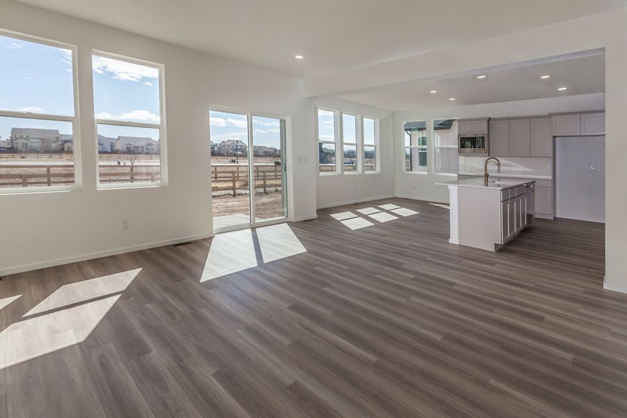 Spacious, unfurnished interior of a new home in Trailside, Timnath (Image 22). Spacious, unfurnished interior of a new home in Trailside, Timnath (Image 22).