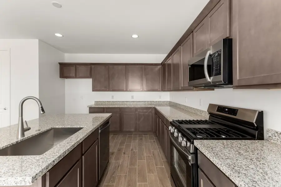 Furnished interior view inside a new home in Elara at Moonlight, Maricopa (Image 3). Furnished interior view inside a new home in Elara at Moonlight, Maricopa (Image 3).