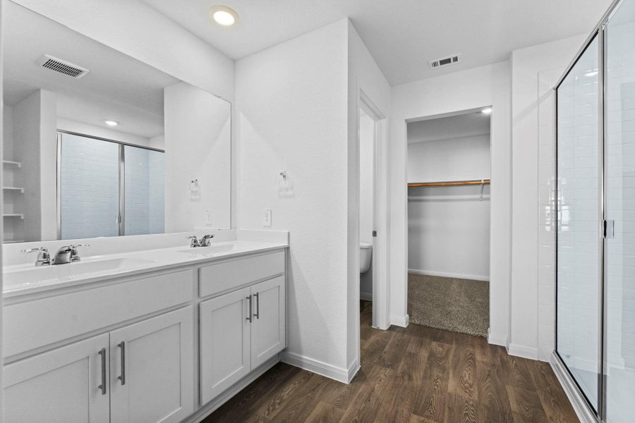 Furnished interior view inside a new home in Trace, San Marcos (Image 7).