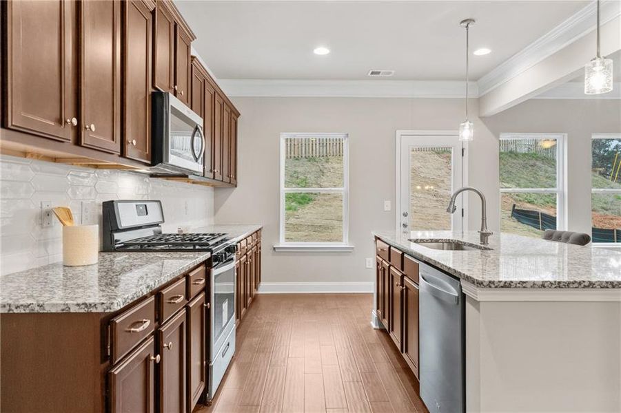 Furnished interior view inside a new home in , Flowery Branch (Image 5).