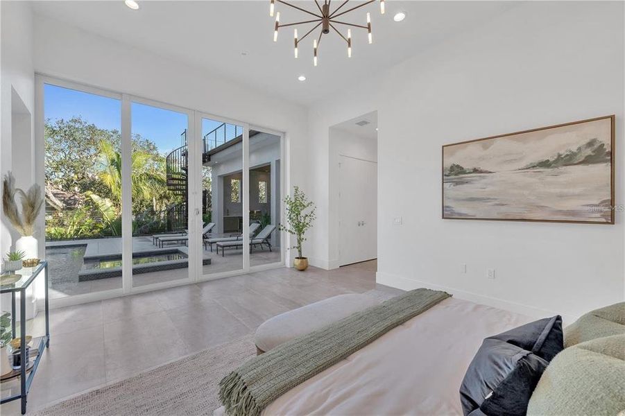 Furnished interior view inside a new home in , Sarasota (Image 65).