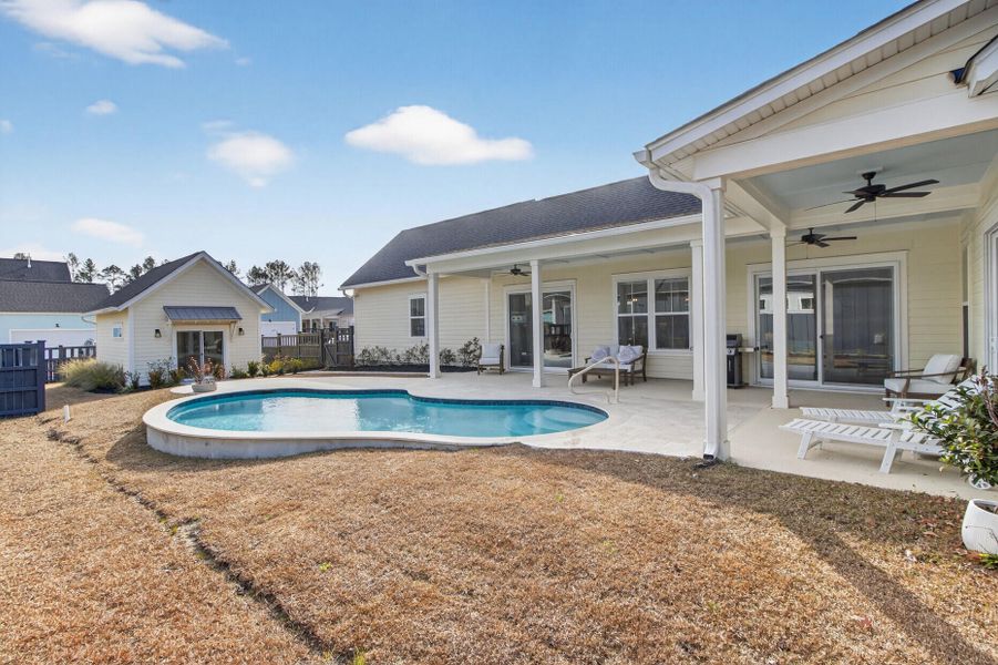 Exterior details and patio area of a home in The Domus Collection at Midtown Nexton, Summerville (Image 32). Exterior details and patio area of a home in The Domus Collection at Midtown Nexton, Summerville (Image 32).
