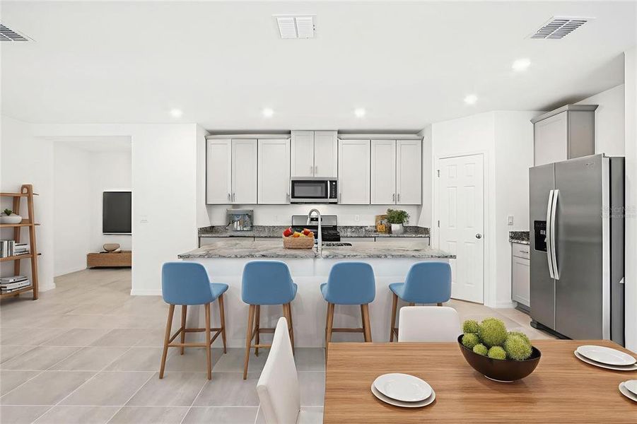 Furnished interior view inside a new home in Fox Pointe at Rivers Edge, Leesburg (Image 7).